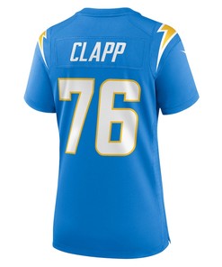 Will Clapp 76 Los Angeles Chargers Women's Game Jersey - Powder Blue