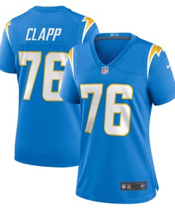 Will Clapp Los Angeles Chargers Womens Game Jersey - Powder Blue Nfl