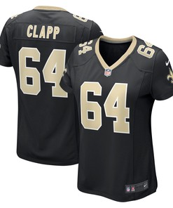 Will Clapp New Orleans Saints Womens Game Jersey - Black Nfl