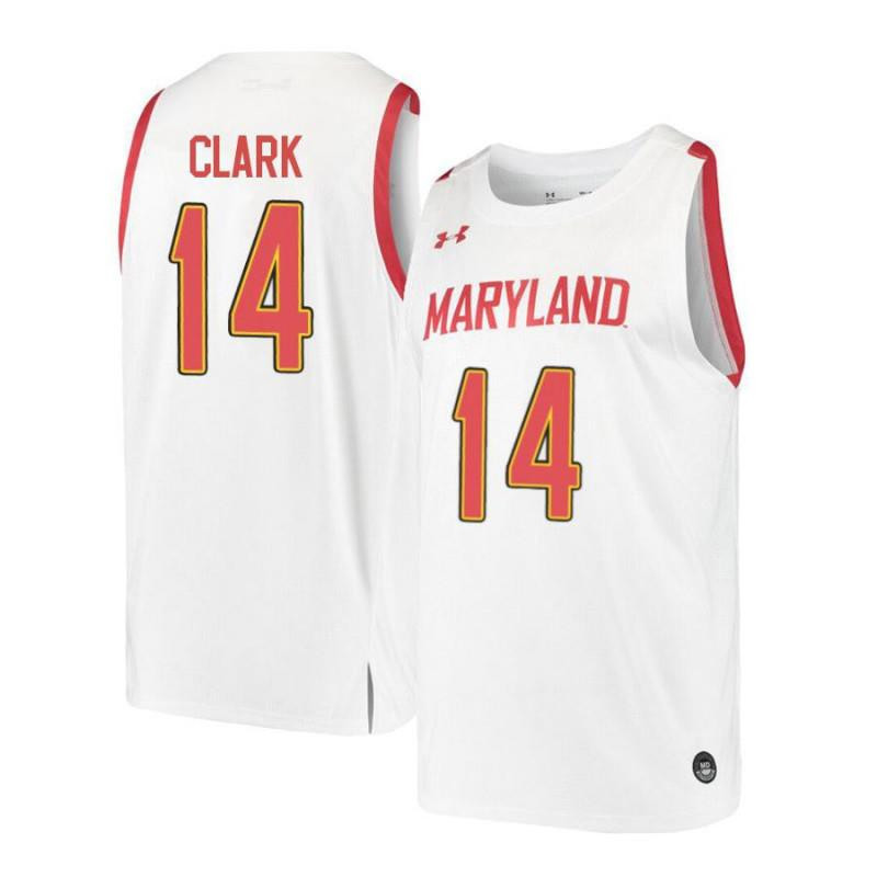Will Clark 14 Maryland Terrapins Retro Basketball Men Jersey - White
