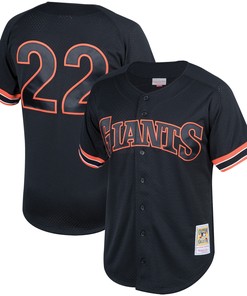 Will Clark San Francisco Giants Mitchell & Ness Fashion Cooperstown Collection Mesh Batting Practice Jersey - Black Mlb