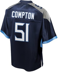 Will Compton Tennessee Titans Nfl Pro Line Team Player Jersey - Navy