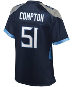 Will Compton Tennessee Titans Nfl Pro Line Womens Jersey - Navy