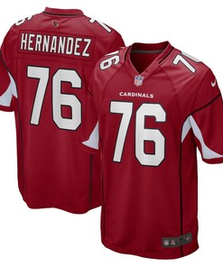 Will Hernandez Arizona Cardinals Game Player Jersey - Cardinal