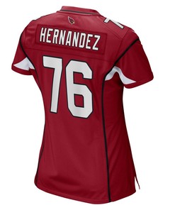 Will Hernandez Arizona Cardinals Women's Game Player Jersey - Cardinal