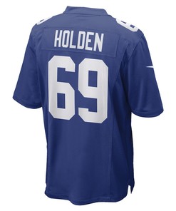 Will Holden New York Giants Game Player Jersey - Royal