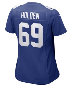 Will Holden New York Giants Women's Game Player Jersey - Royal