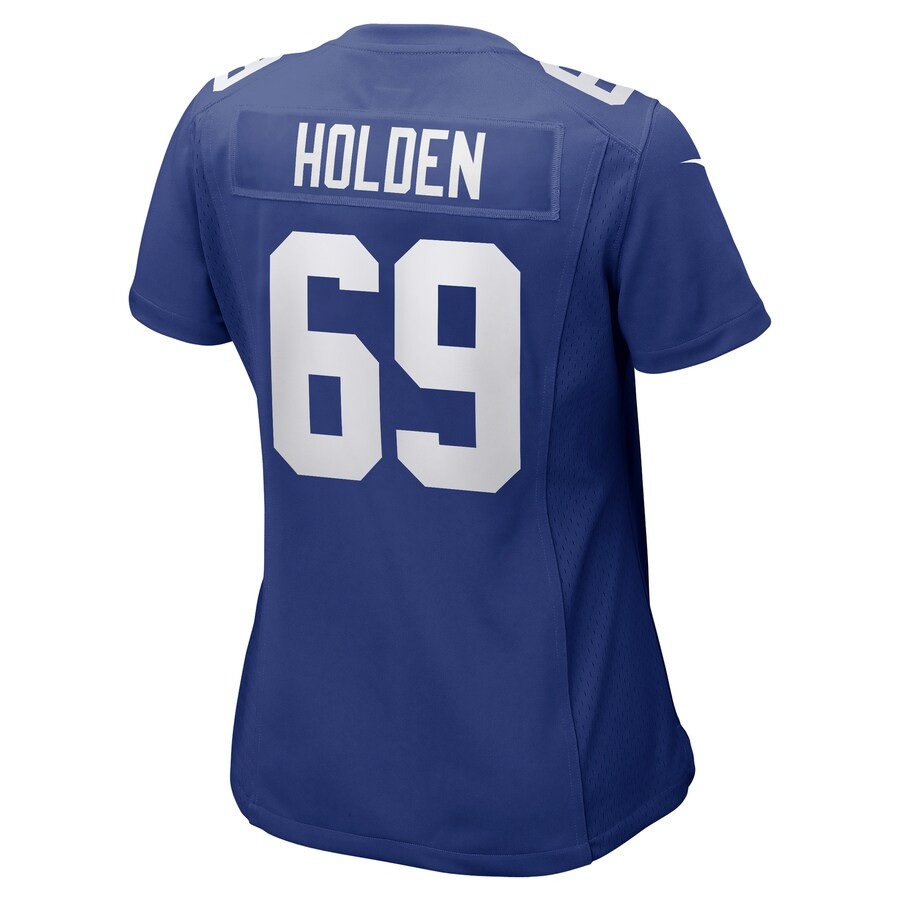 Will Holden New York Giants Women's Game Player Jersey - Royal