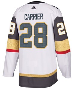 William Carrier 28 Vegas Golden Knights Stanley Cup 2023 Champions Patch Away Breakaway Men Jersey - White