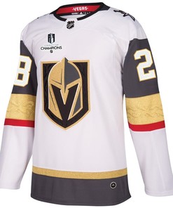William Carrier 28 Vegas Golden Knights Stanley Cup 2023 Champions Patch Away Breakaway Men Jersey - White