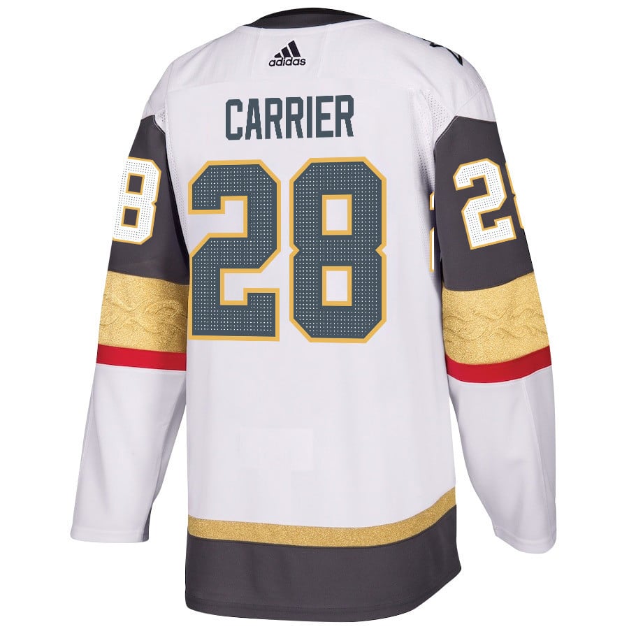 William Carrier 28 Vegas Golden Knights Stanley Cup 2023 Final Patch Away Breakaway Men Jersey - White