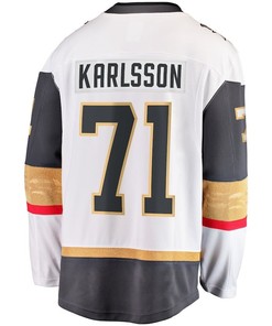 William Karlsson 71 Vegas Golden Knights 2023 Stanley Cup Champions Patch Away Breakaway Player Jersey - White