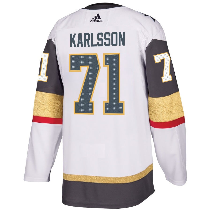 William Karlsson 71 Vegas Golden Knights Stanley Cup 2023 Champions Patch Away Breakaway Men Jersey - White