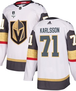 William Karlsson 71 Vegas Golden Knights Stanley Cup 2023 Final Patch Away Breakaway Men Jersey - White