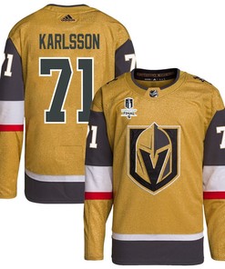 William Karlsson 71 Vegas Golden Knights Stanley Cup 2023 Final Patch Home Breakaway Men Jersey - Gold