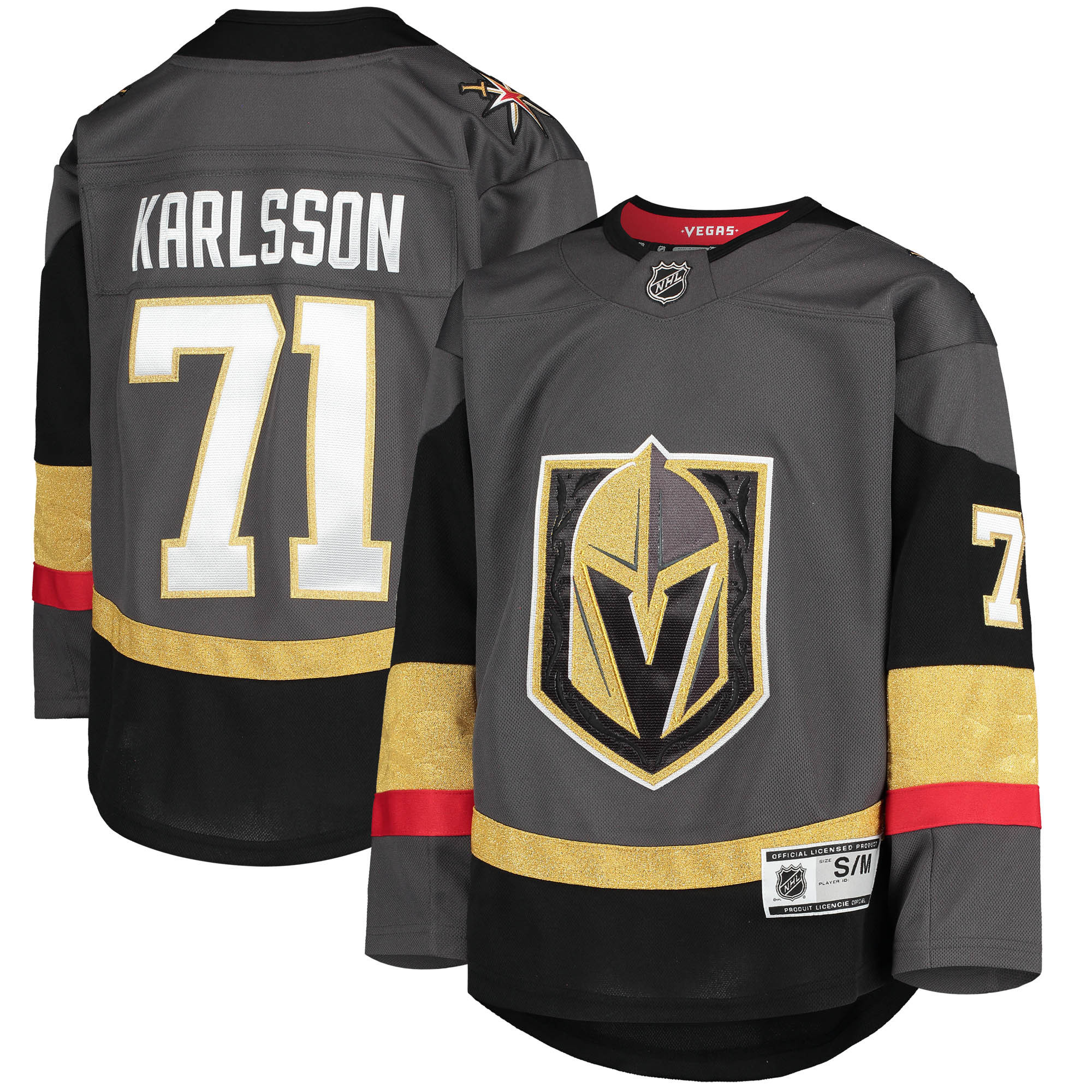 William Karlsson Vegas Golden Knights Home Premier Player Jersey - Gray Nhl