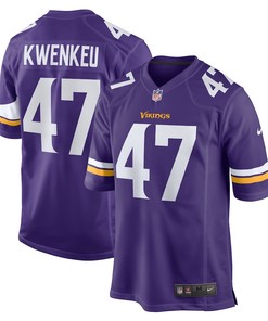 William Kwenkeu 47 Minnesota Vikings Home Game Player Jersey - Purple