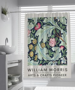 William Morris Painting Bathroom Shower Curtain - Waterproof Fabric