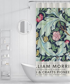 William Morris Painting Bathroom Shower Curtain - Waterproof Fabric