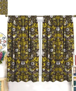 William Morris Shower Curtain, Retro Design Print for Home Decor