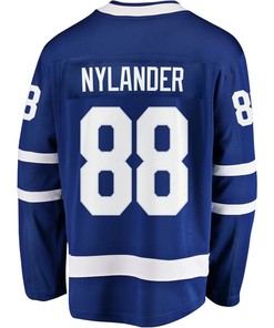 William Nylander 88 Toronto Maple Leafs Stanley Cup 2023 Playoffs Patch Home Breakaway Men Jersey - Blue