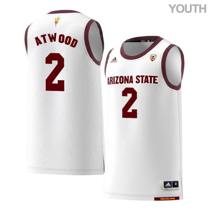 Willie Atwood 2 Arizona State Sun Devils Retro Basketball Youth Jersey - White