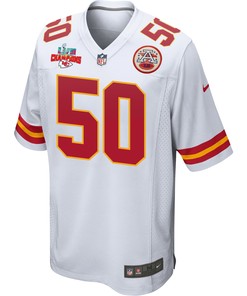 Willie Gay 50 Kansas City Chiefs Super Bowl LVII Champions 3 Stars Men Game Jersey - White