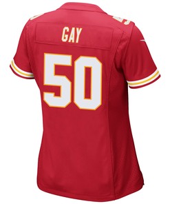 Willie Gay 50 Kansas City Chiefs Super Bowl LVII Champions 3 Stars Women Game Jersey - Red