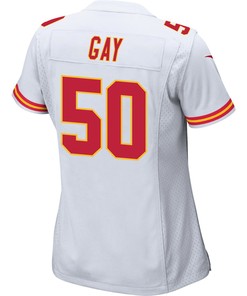 Willie Gay 50 Kansas City Chiefs Super Bowl LVII Champions 3 Stars Women Game Jersey - White