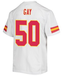 Willie Gay 50 Kansas City Chiefs Super Bowl LVII Champions 3 Stars Youth Game Jersey - White