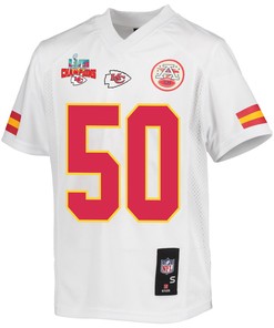Willie Gay 50 Kansas City Chiefs Super Bowl LVII Champions 3 Stars Youth Game Jersey - White