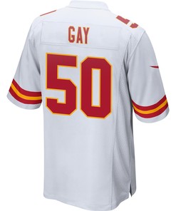 Willie Gay 50 Kansas City Chiefs Super Bowl LVII Champions Men Game Jersey - White