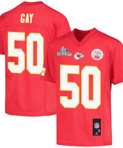 Willie Gay 50 Kansas City Chiefs Super Bowl LVII Champions Youth Game Jersey - Red