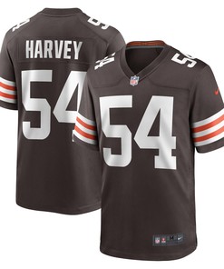 Willie Harvey Cleveland Browns Player Game Jersey - Brown Nfl