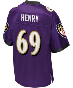 Willie Henry Baltimore Ravens Nfl Pro Line Player Jersey - Purple