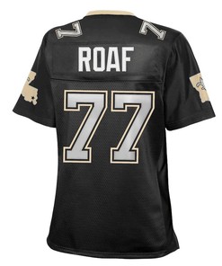 Willie Roaf 77 New Orleans Saints Women's Retired Player Jersey - Black