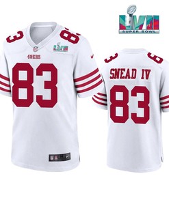 Willie Snead IV 83 San Francisco 49Ers Super Bowl LVII Men Game Jersey