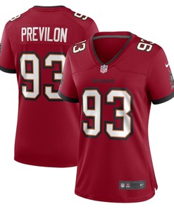 Willington Previlon Tampa Bay Buccaneers Women's Game Player Jersey - Red