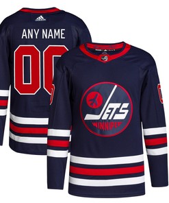 Winnipeg Jets Adidas 2021/22 Alternate Primegreen Authentic Pro Custom Jersey - Navy Custom Jerseys Nhl