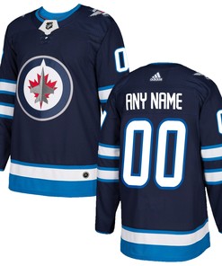 Winnipeg Jets Adidas Authentic Custom Jersey - Navy Custom Jerseys Nhl
