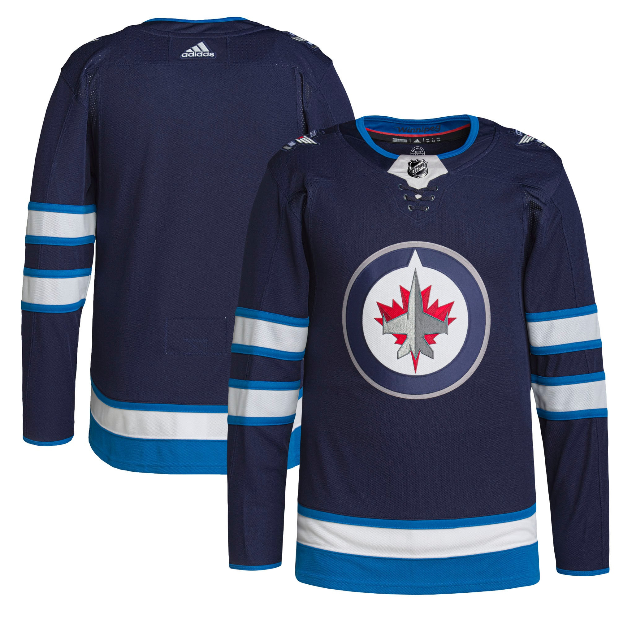 Winnipeg Jets Adidas Home Authentic Pro Jersey - Navy Nhl