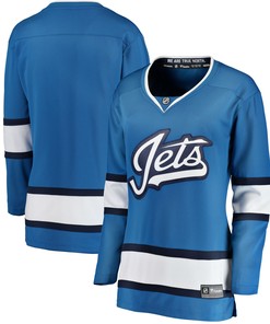 Winnipeg Jets Fanatics Branded Womens Alternate Breakaway Jersey - Blue Nhl