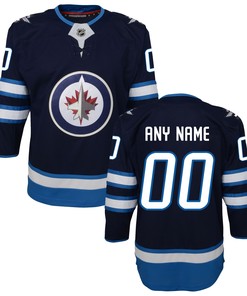 Winnipeg Jets Home Premier Custom Jersey - Navy Custom Jerseys Nhl