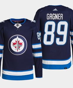 Winnipeg Jets Sam Gagner 89 Navy Home Primegreen Jersey 2022-23