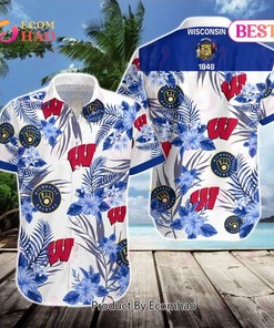 Wisconsin Badgers Milwaukee Brewers Hawaiian Shirt Ver 2