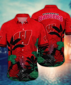 Wisconsin Badgers NCAA Flower Hawaii Shirt For Fans Ver 28