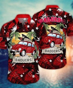 Wisconsin Badgers NCAA Flower Hawaii Shirt For Fans Ver 34