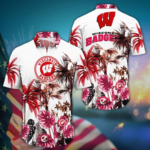 Wisconsin Badgers NCAA Hawaii Shirt For Fans Ver 1