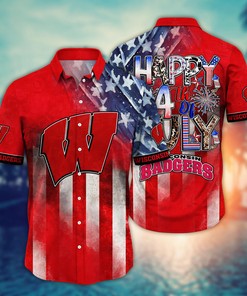 Wisconsin Badgers NCAA Hawaii Shirt Ver 1