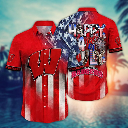 Wisconsin Badgers NCAA Hawaii Shirt Ver 1